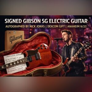 Signed Gibson SG Electric Guitar Autographed by Nick Jonas 9/27
